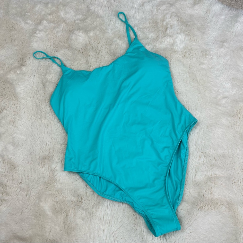 NEW! Dippin' Daisy's Aqua Blue One Piece Swimsuit with Adjustable Straps, 1X